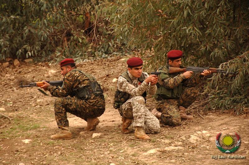 Peshmerga Fighters patrolling